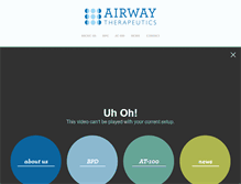 Tablet Screenshot of airwaytherapeutics.com